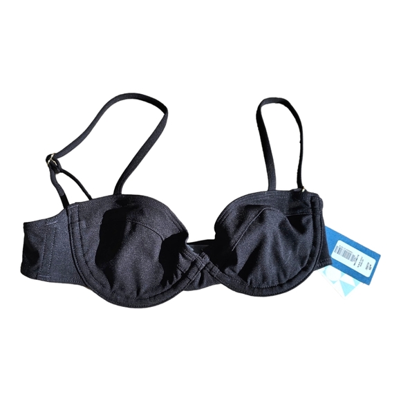 Aritzia Babaton Balconette Bikini Swim Top Black, XXS, NWT - Picture 9 of 9